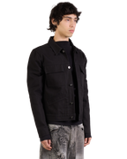 BLACK UTILITY WORK JACKET