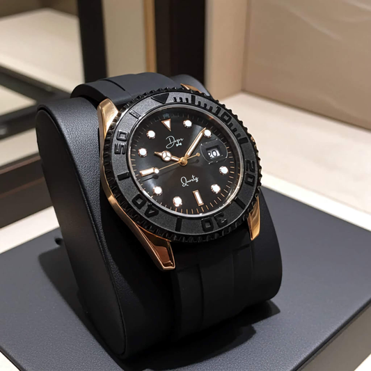 Minimalist Quartz Men's Watch - The Dark Night by Dapr