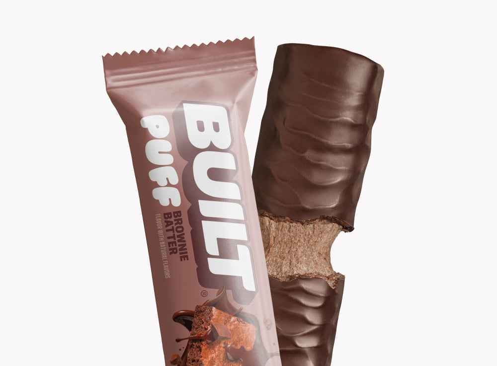 Hojaldre de masa de brownie 