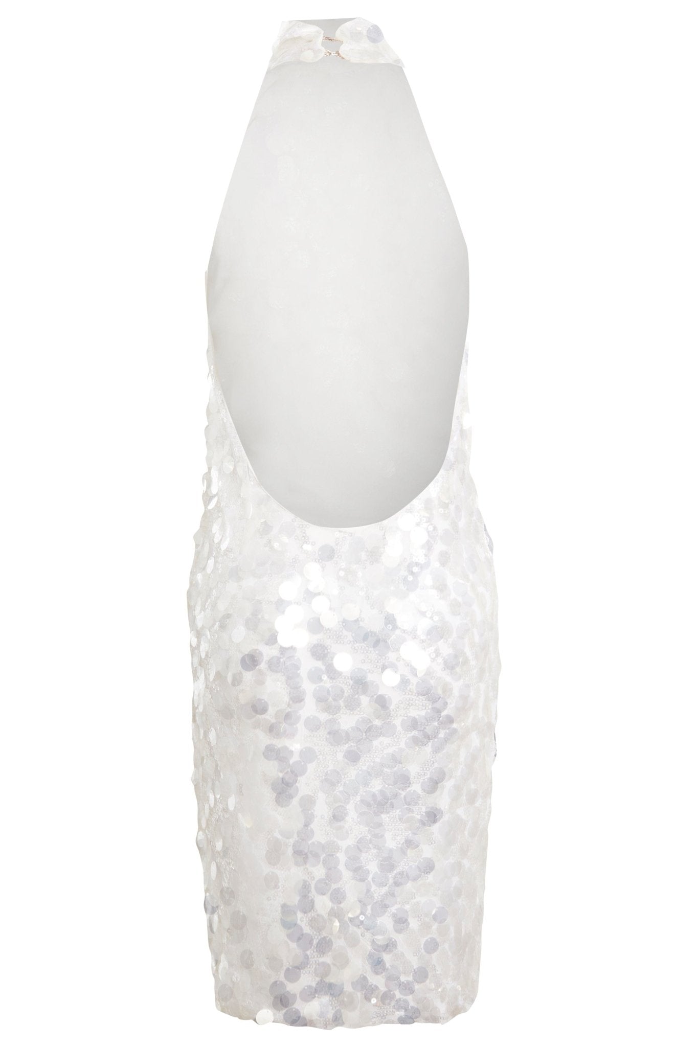 White Backless Mini Dress - Lolomo!
