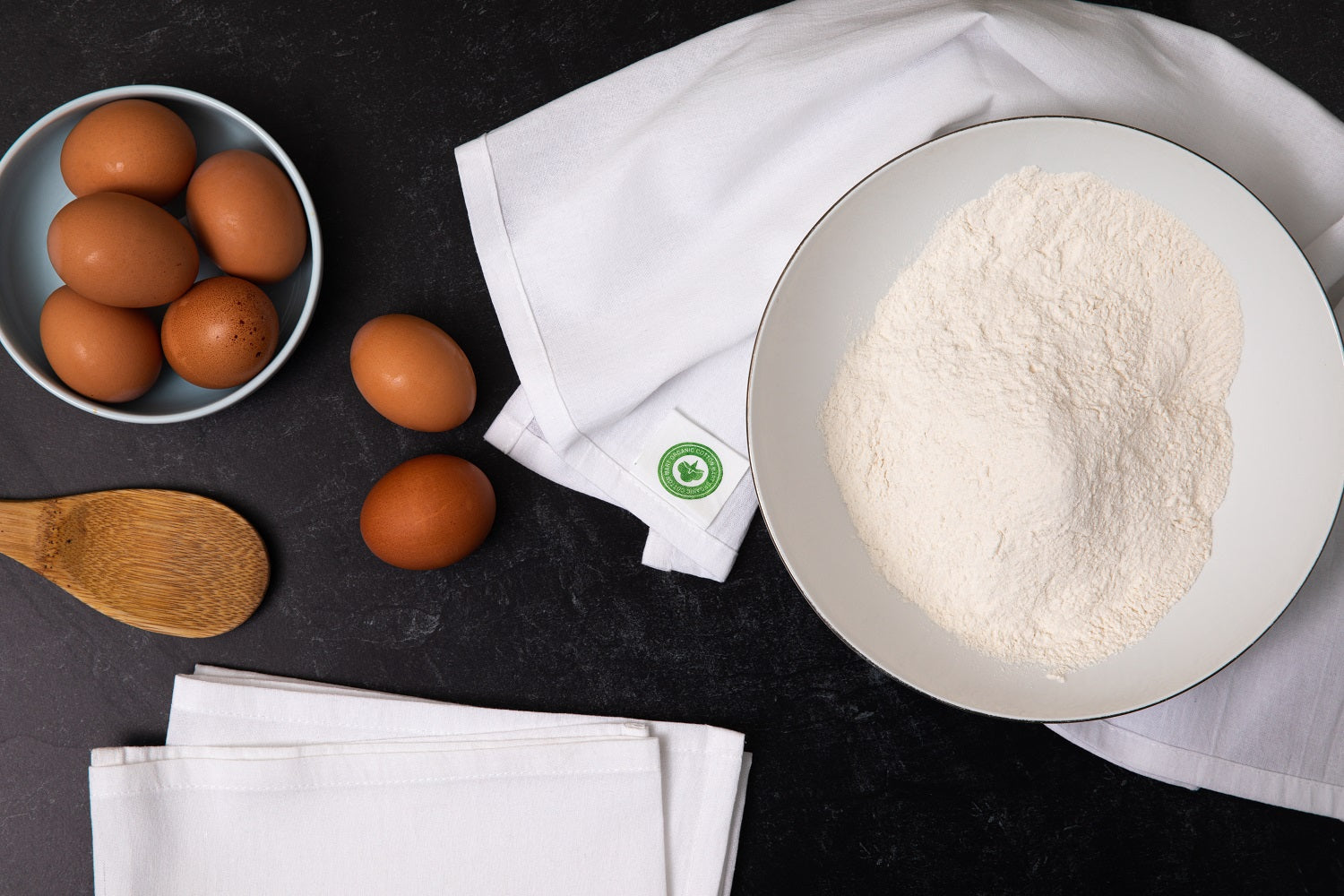 Toallas de cocina hechas con sacos de harina