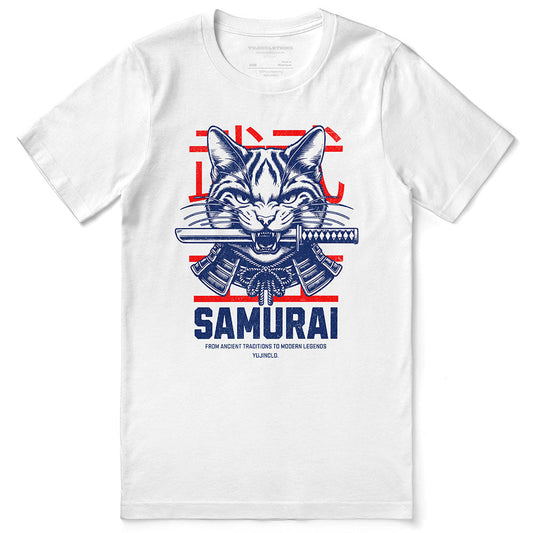 T-shirt Chat Samouraï