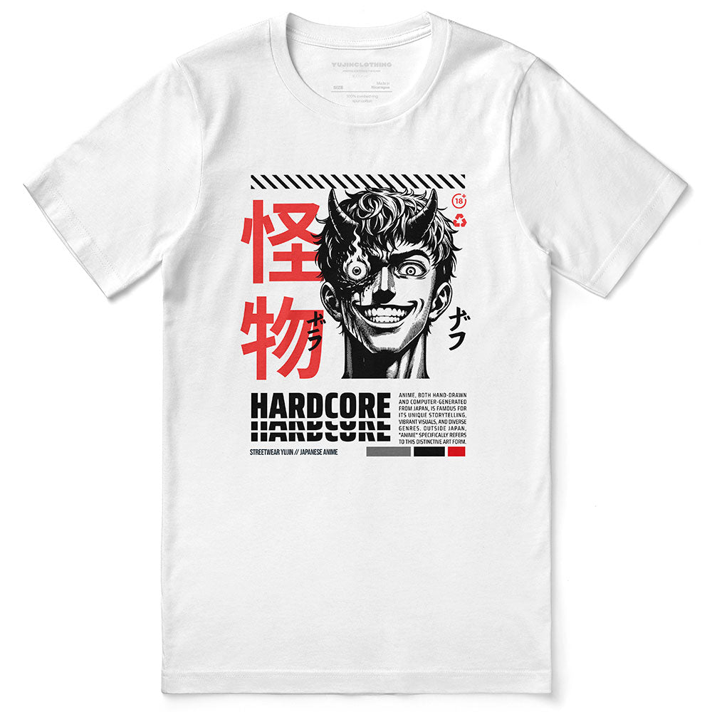Camiseta de anime hardcore