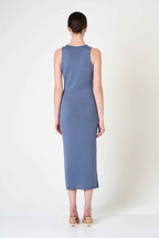 Midi Dress in Denim