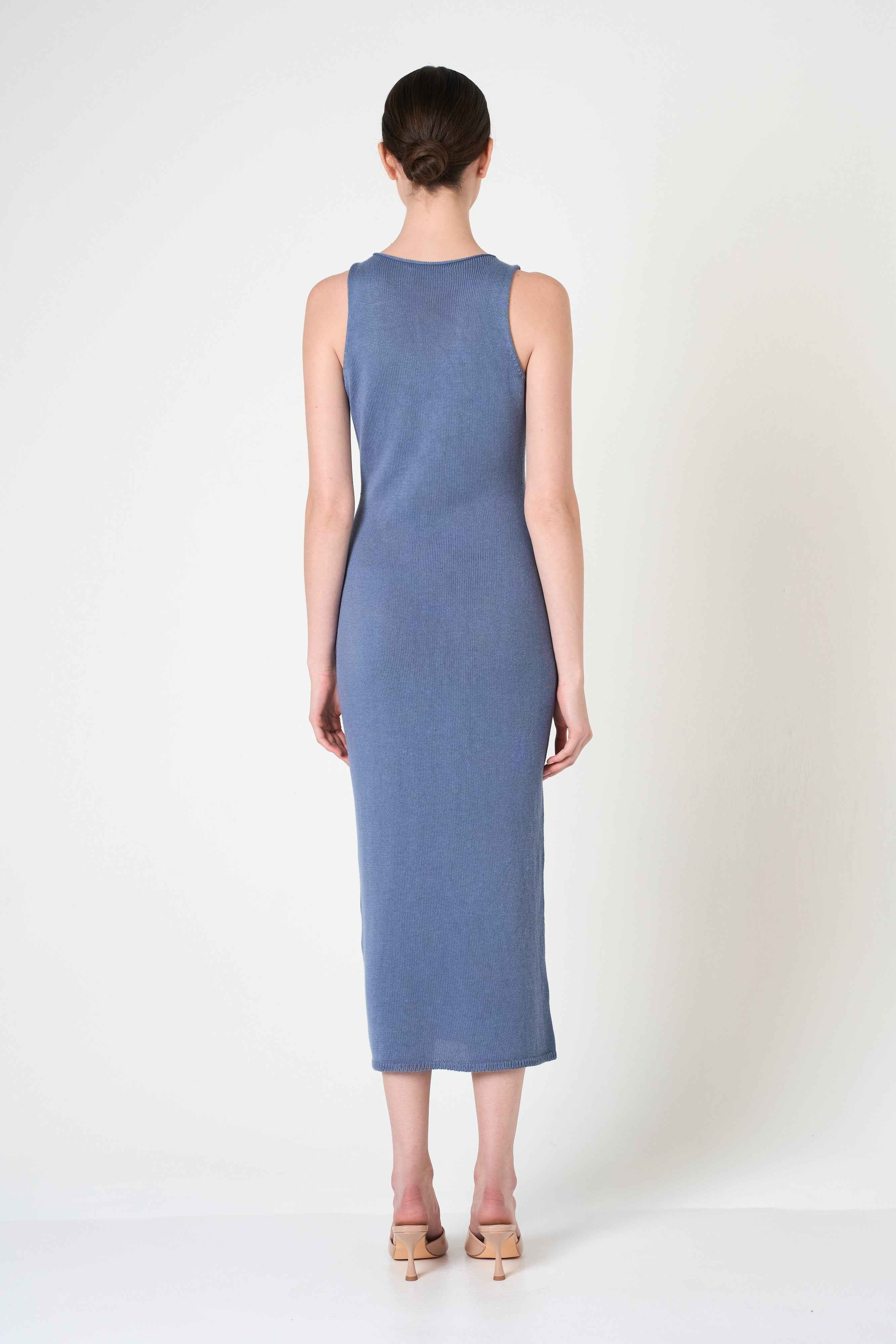Midi Dress in Denim