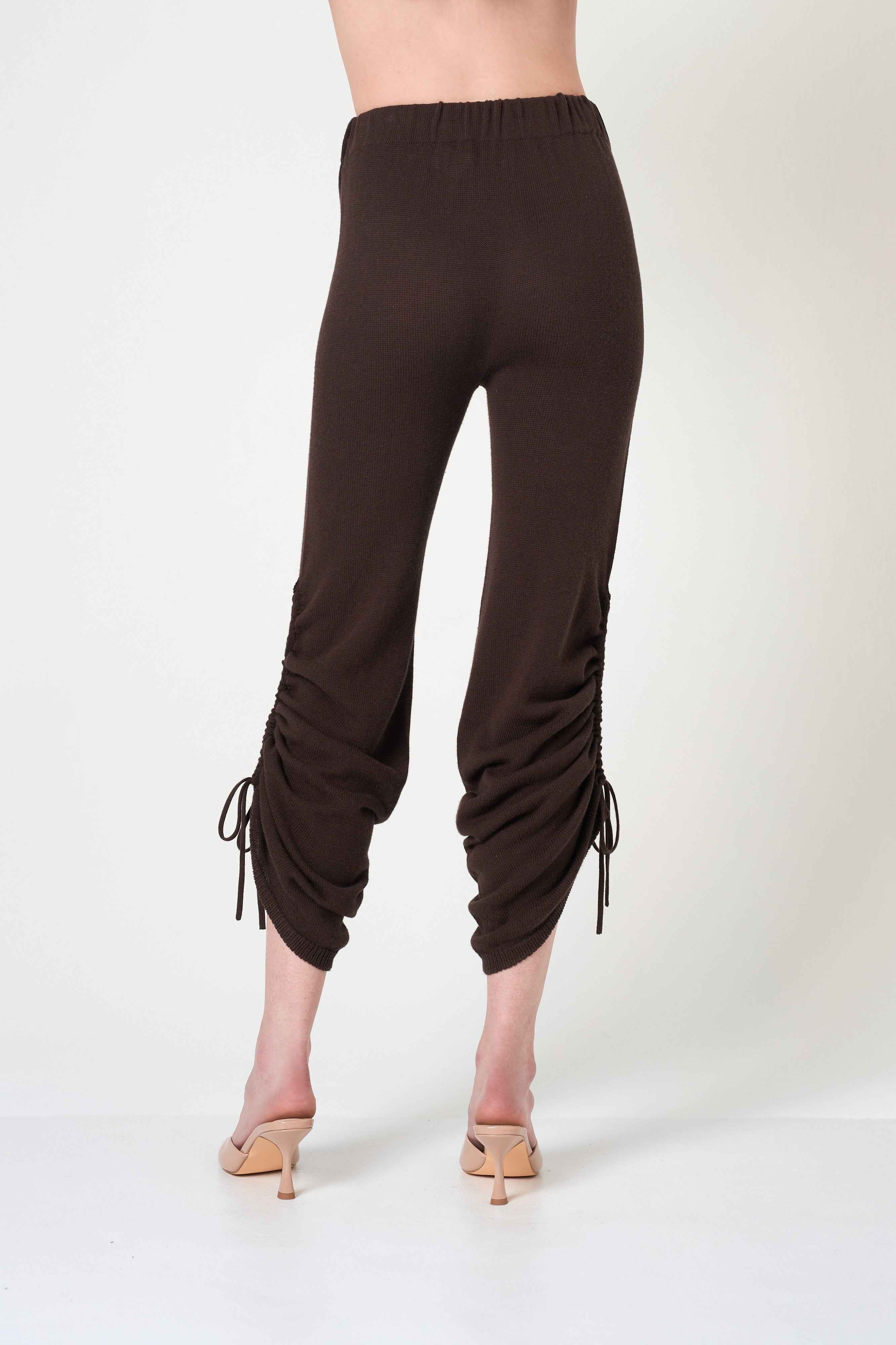 Flared Pants in Brown