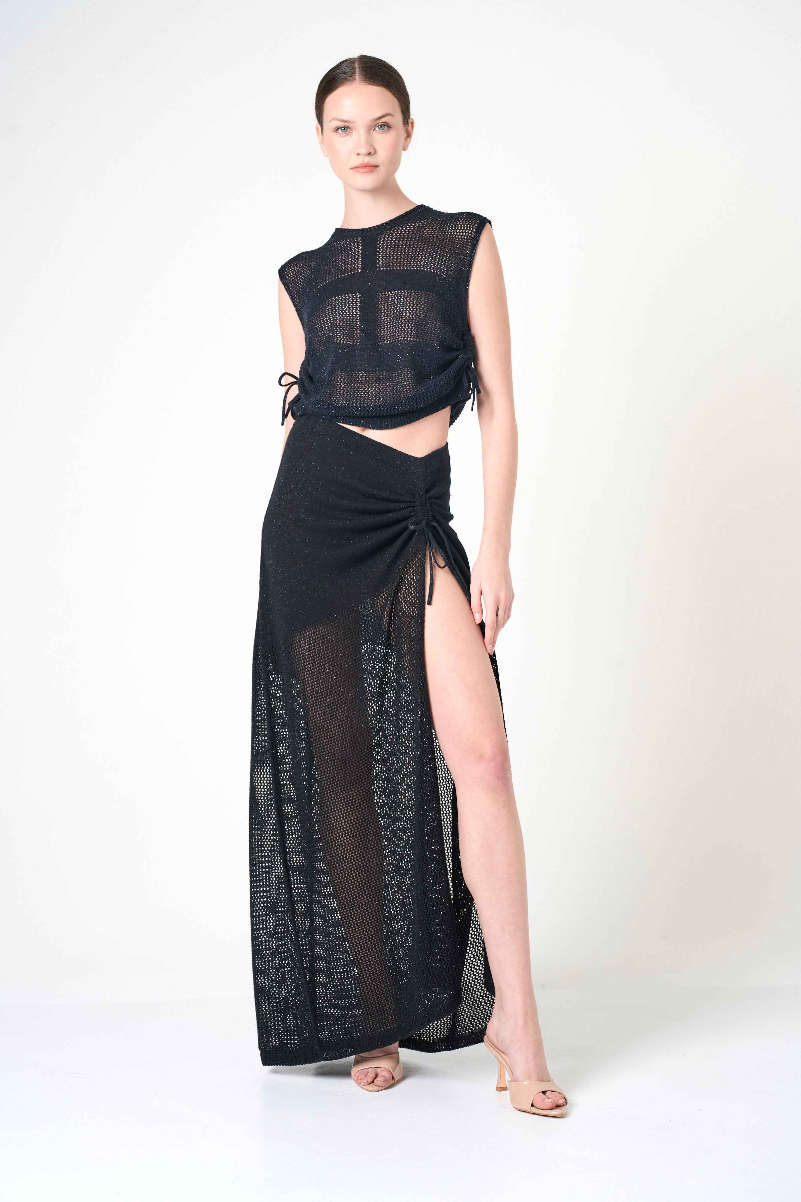 Luxe Sleeveless Top in Black