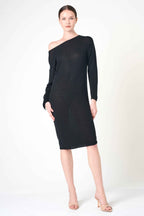 Long Sleeve Dress in Black