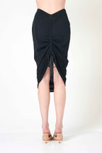 Midi Pencil Skirt in Black
